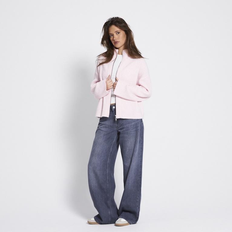 Zip knit cardigan "Zip Cardigan"